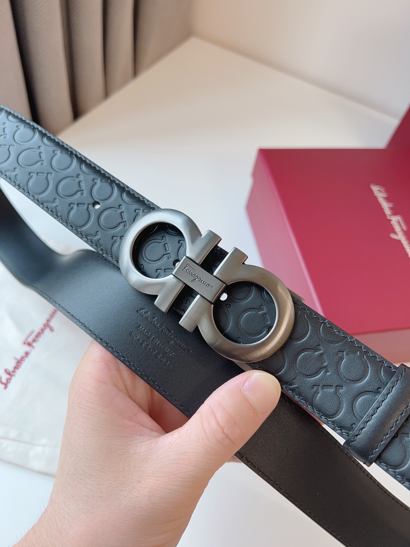 Salvatore Ferragamo Basic Belt Cow Leather M