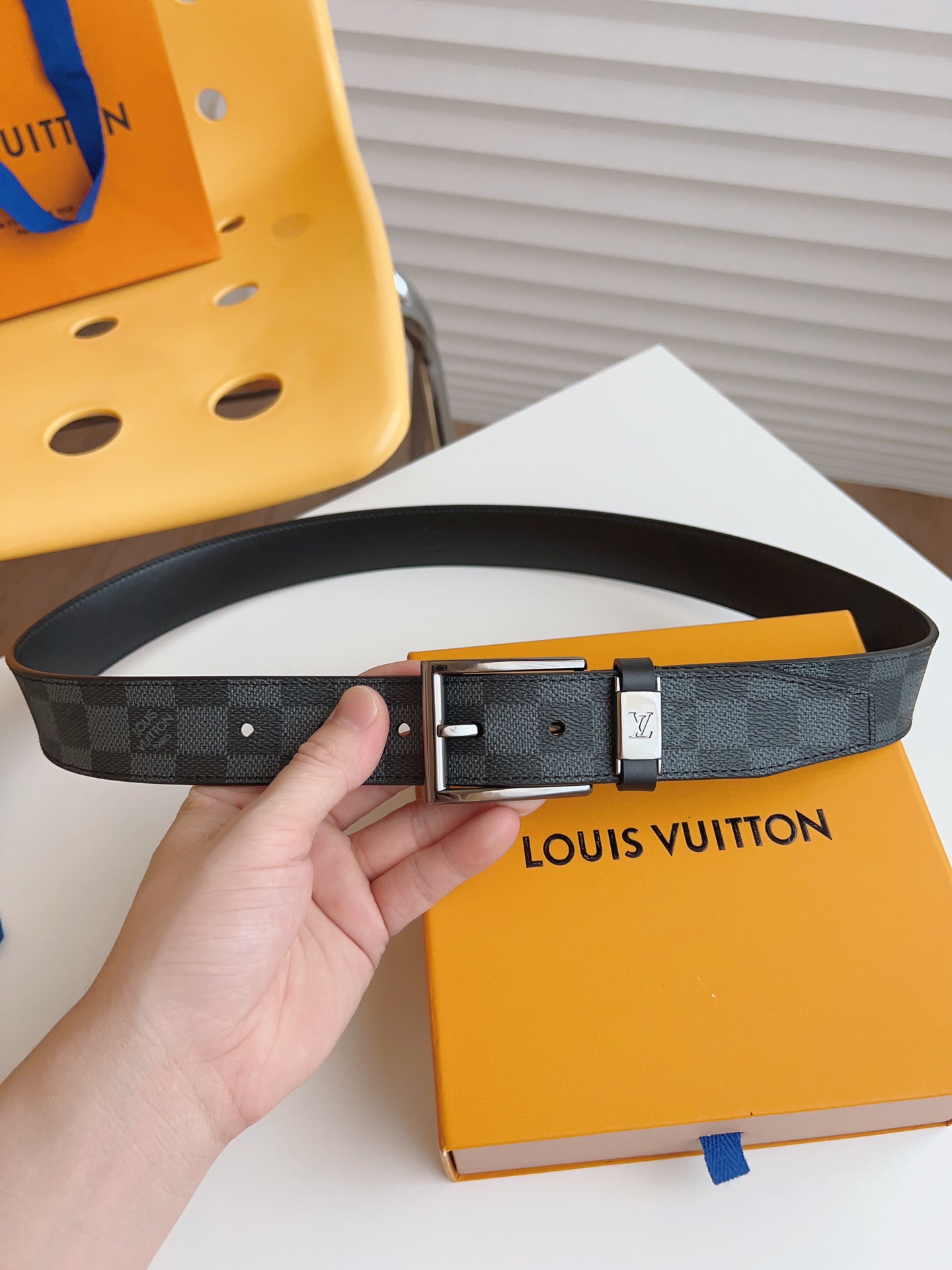 Louis Vuitton Male Basic Belt 35mm-l