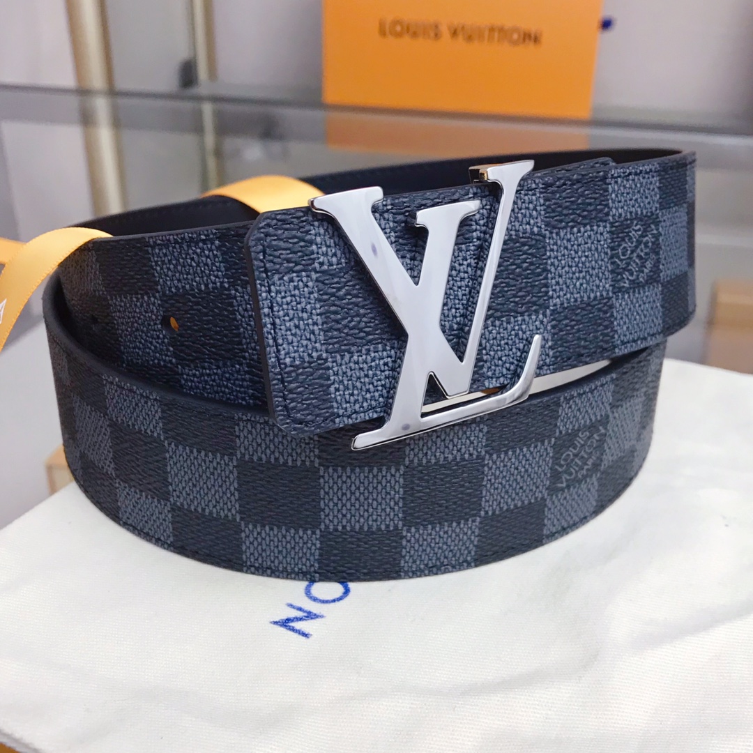 Louis Vuitton Male Basic Belt Cow Leather S-m-l