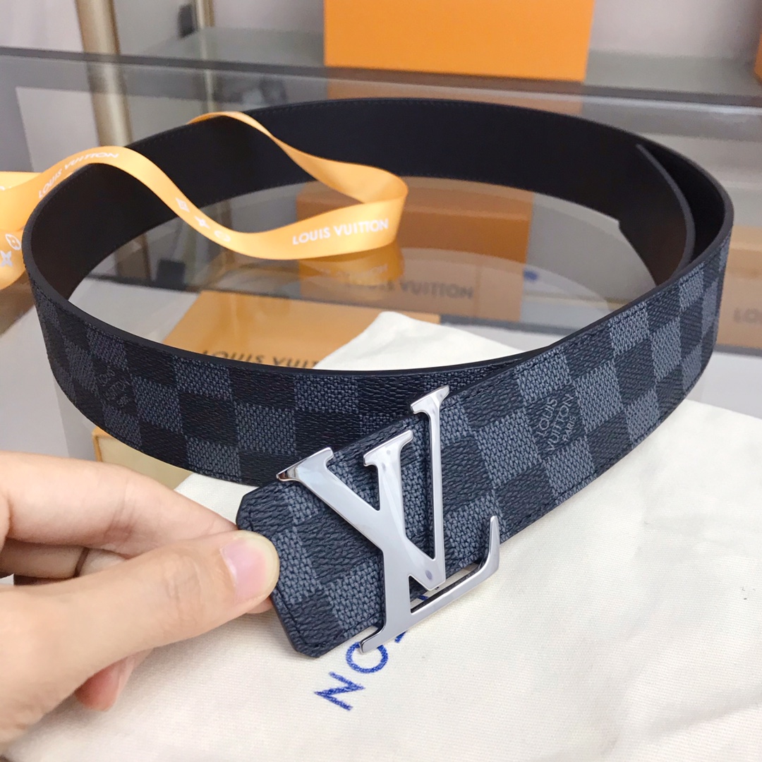 Louis Vuitton Male Basic Belt Cow Leather S-m-l