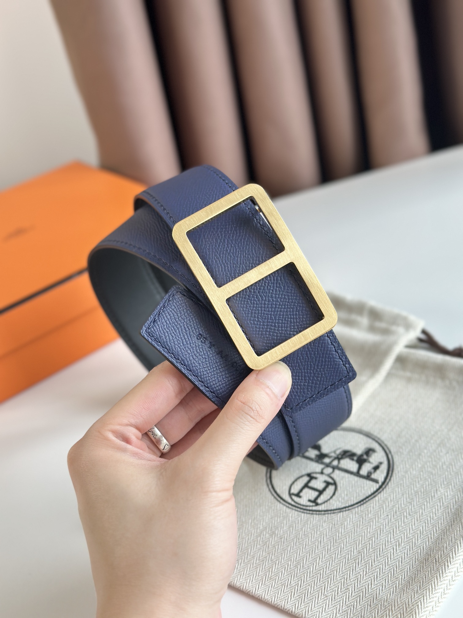 Hermès Male Basic Belt 38mm-s-m-l