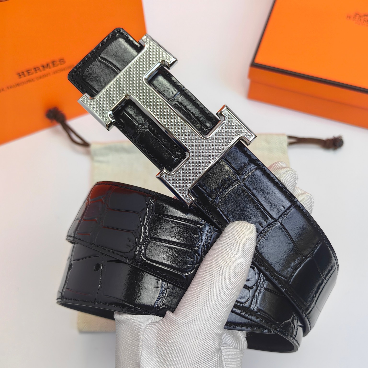 Hermès Male Basic Belt 38mm-s-m