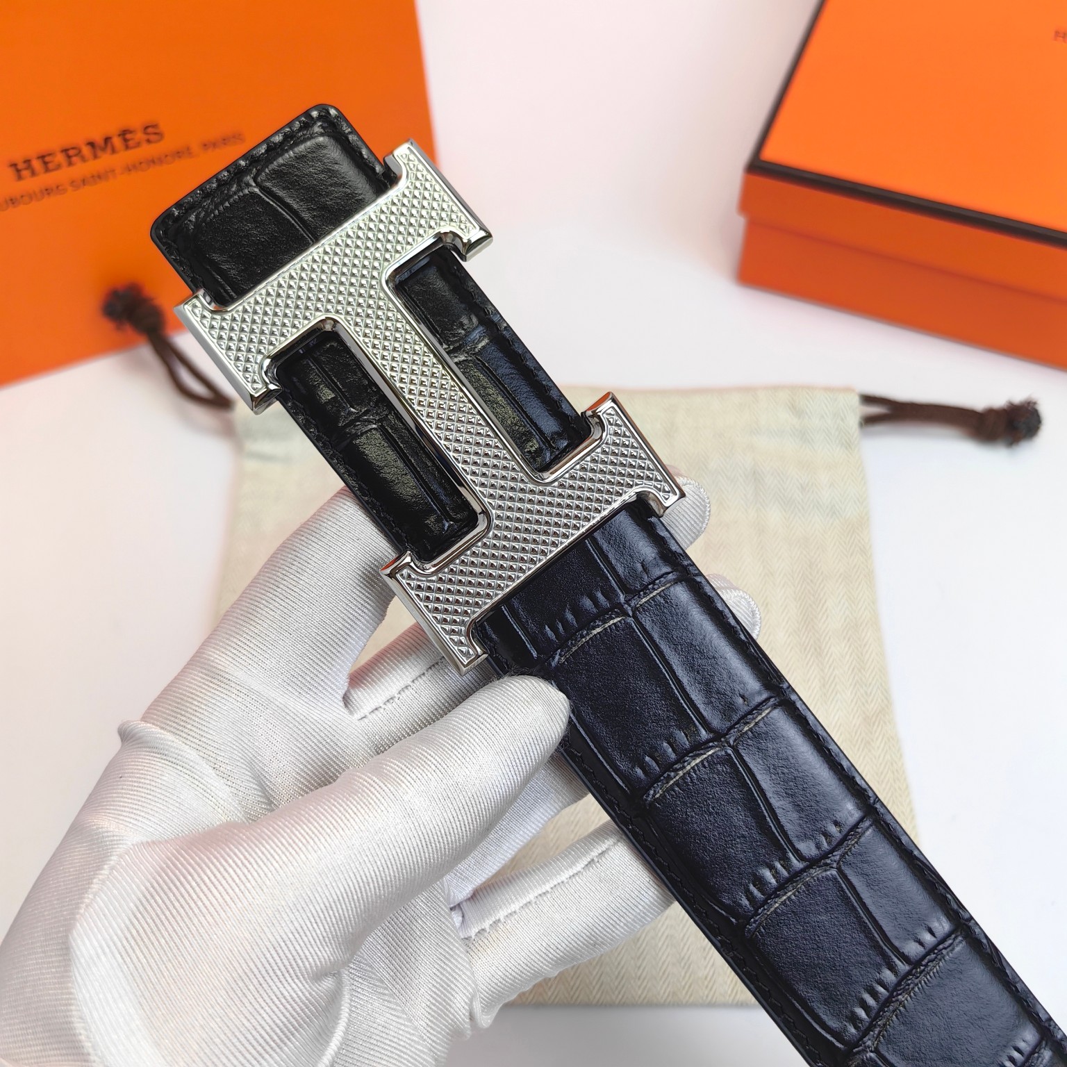 Hermès Male Basic Belt 38mm-s-m