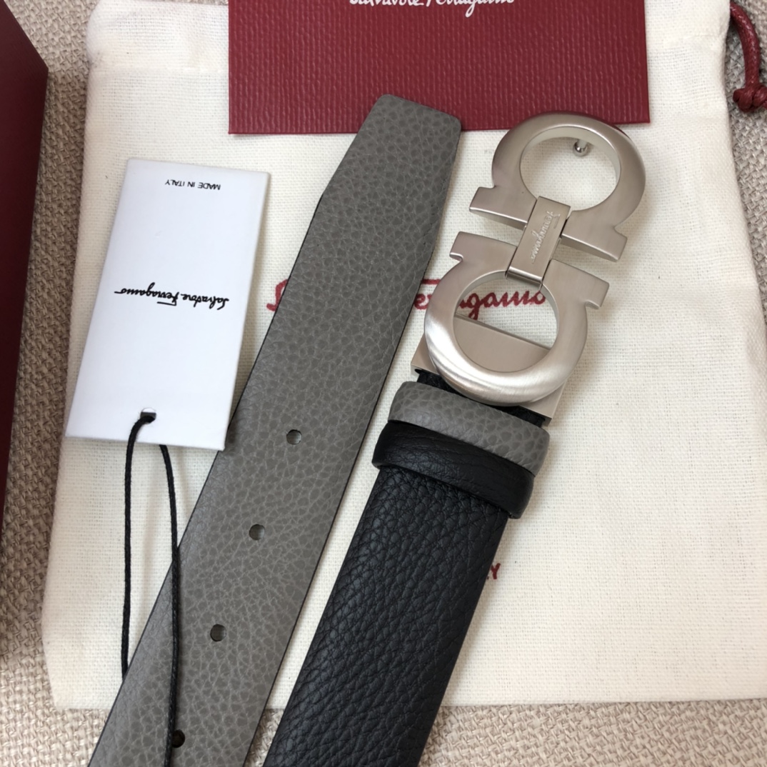 Salvatore Ferragamo Male Leather Belt Cow Leather M