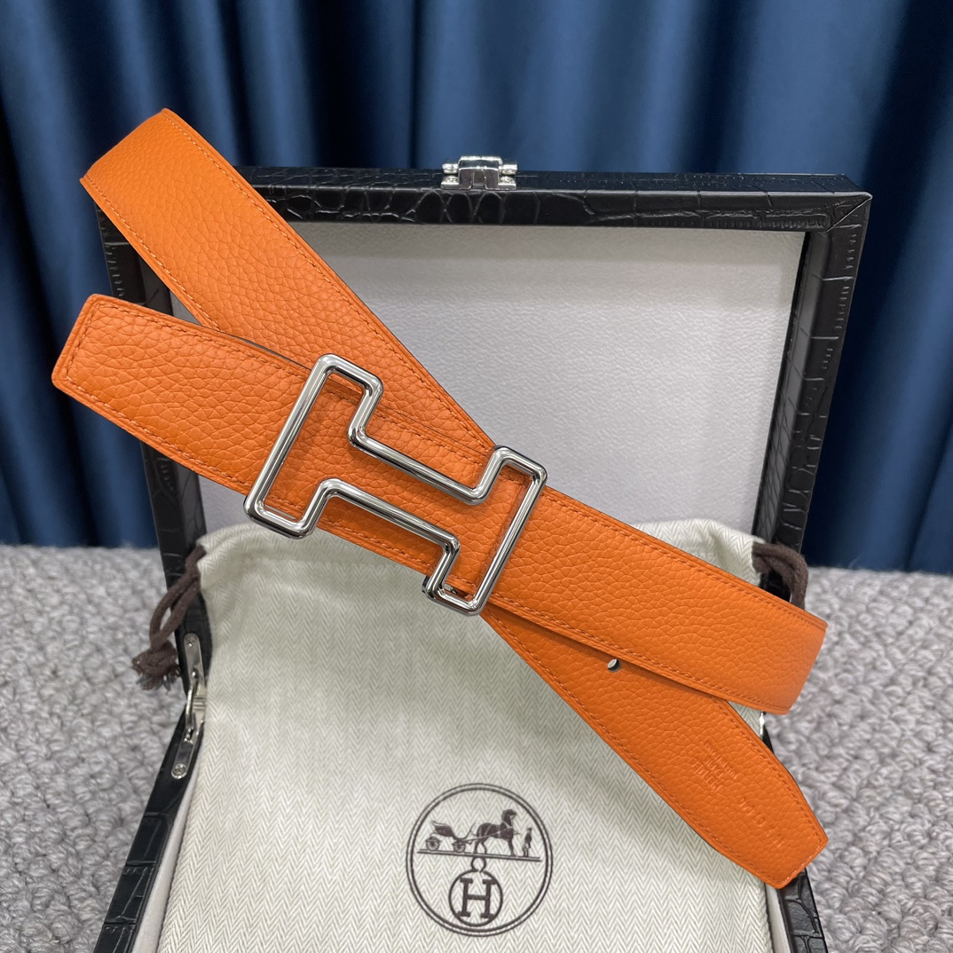 Hermès Male Leather Belt S-m