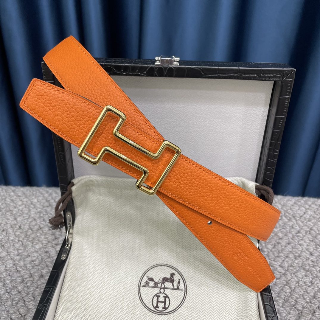 Hermès Male Leather Belt S-m