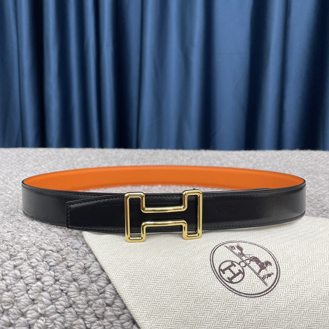Hermès Male Leather Belt S-m