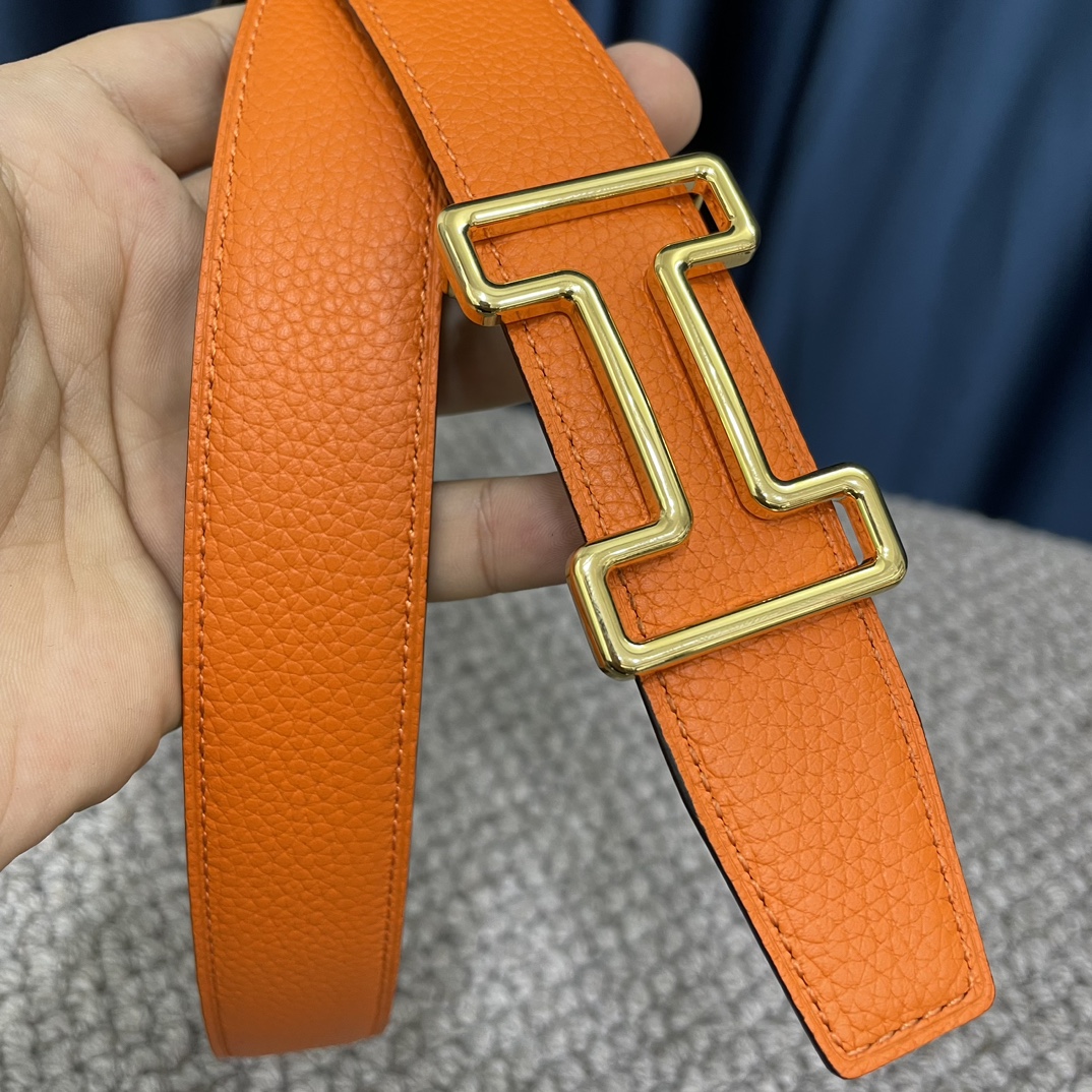 Hermès Male Leather Belt S-m