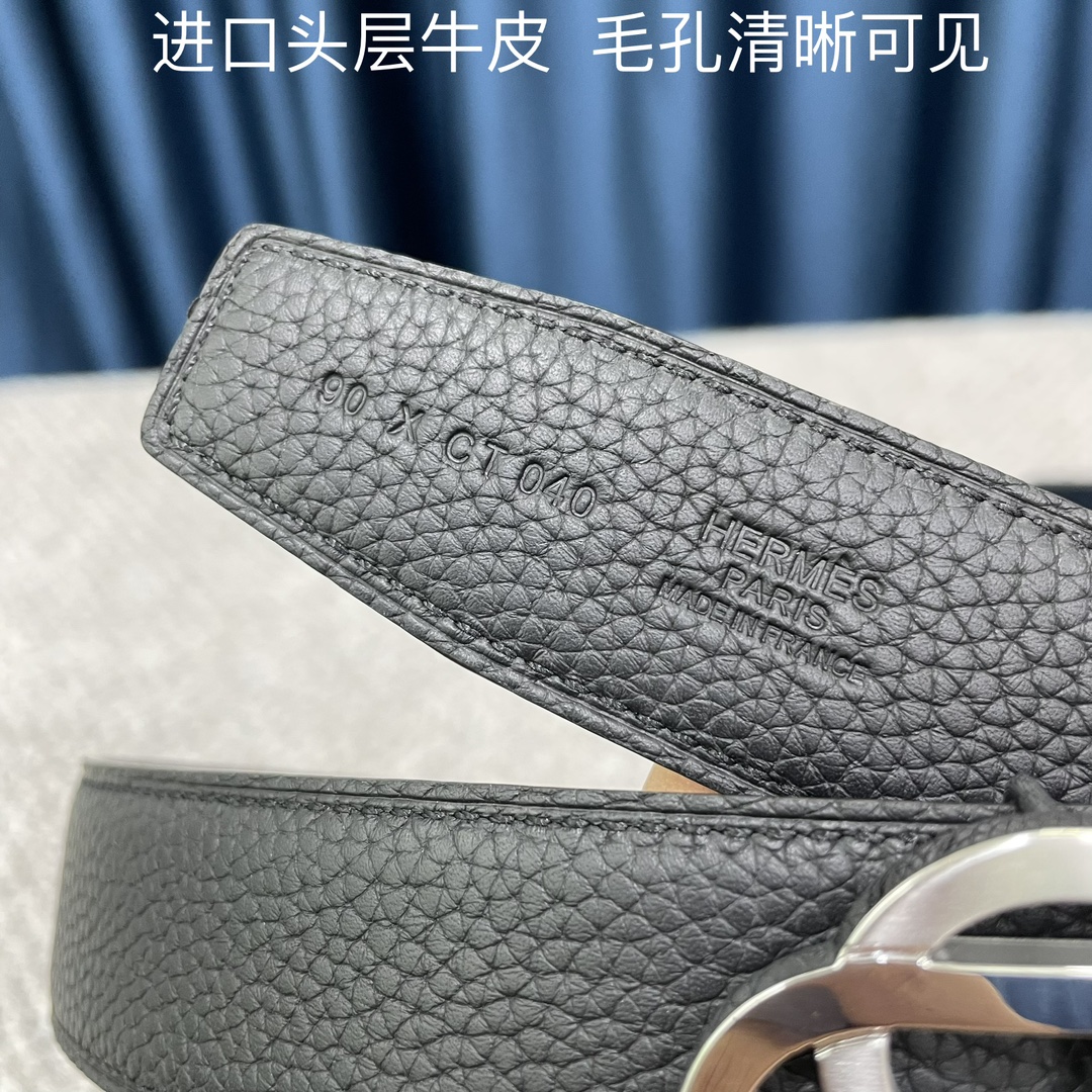 Hermès Male Leather Belt S-m