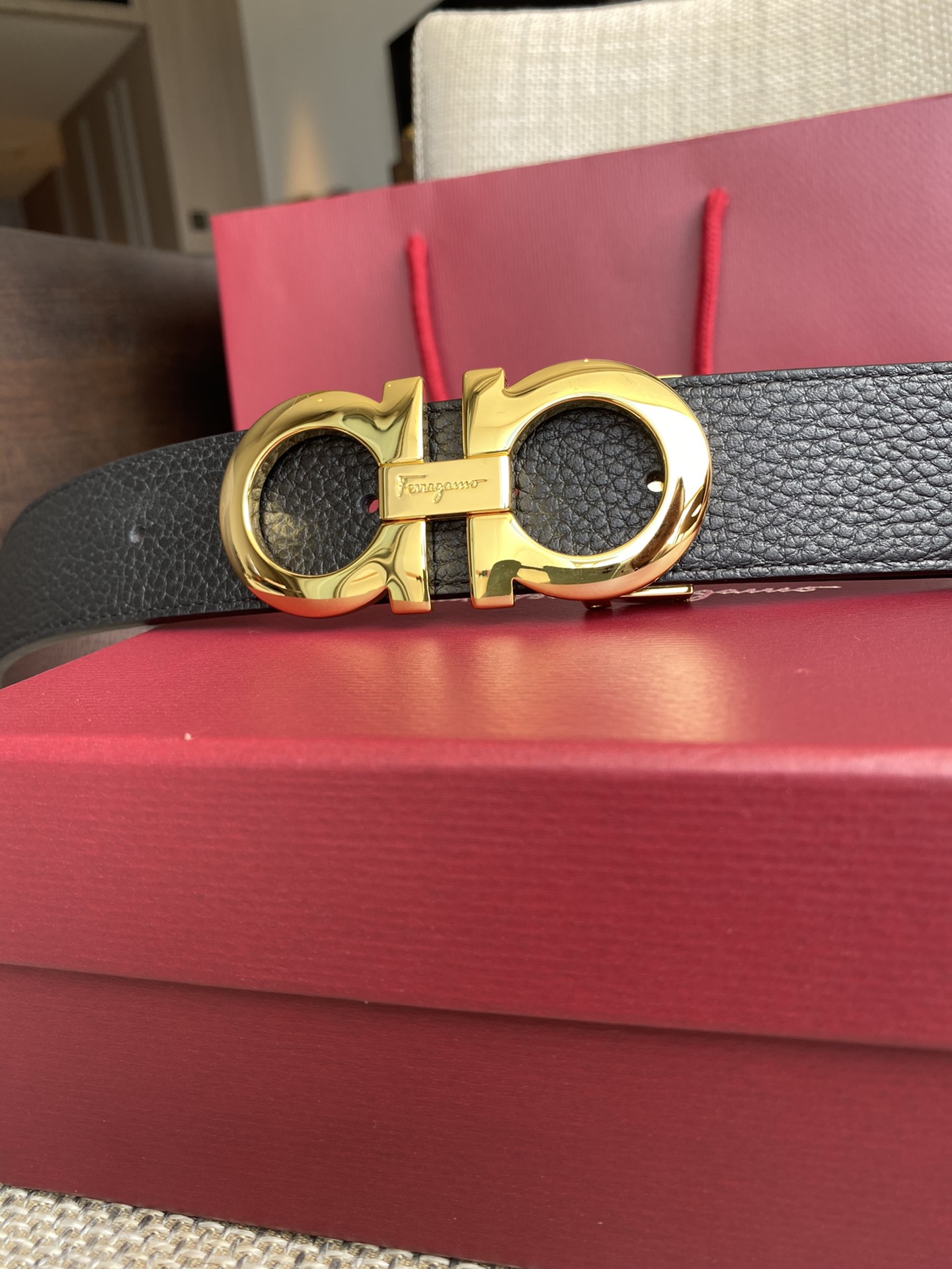 Salvatore Ferragamo Basic Belt Cow Leather M