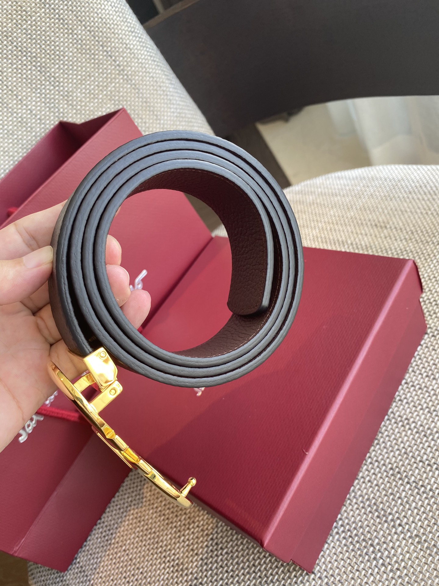 Salvatore Ferragamo Basic Belt Cow Leather M