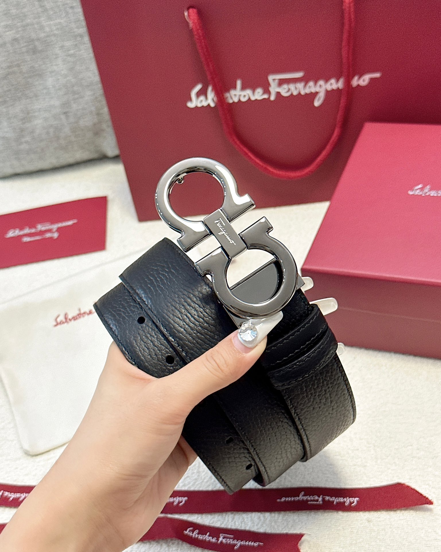 Salvatore Ferragamo Male Basic Belt Cow Leather M