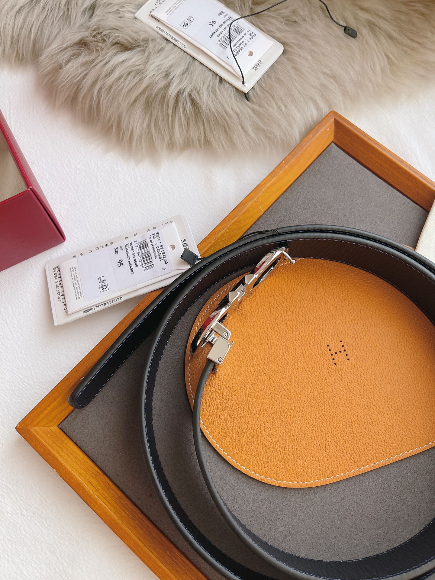 Salvatore Ferragamo Male Leather Belt Black M