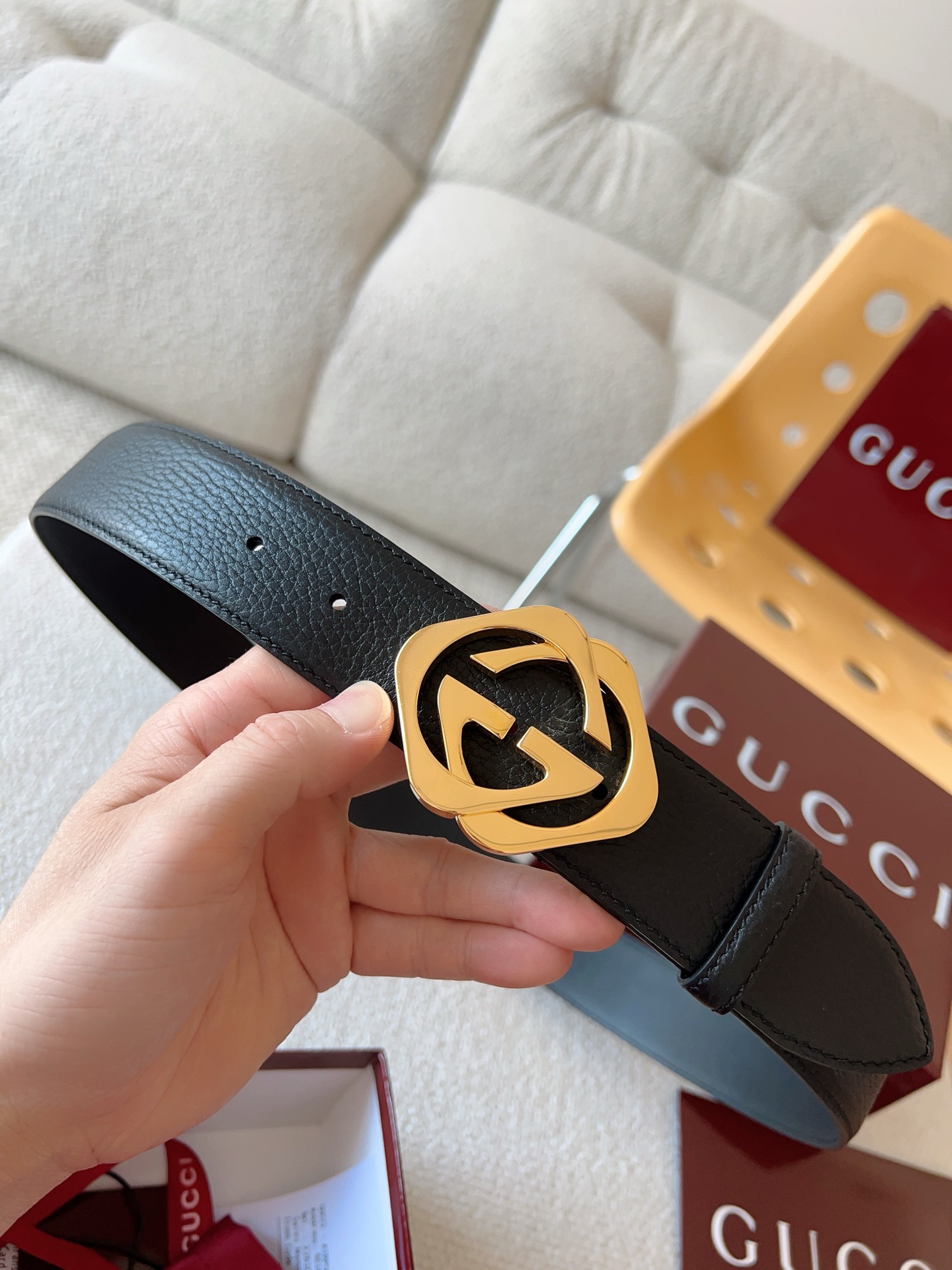 Gucci Leather Belt 13514-m
