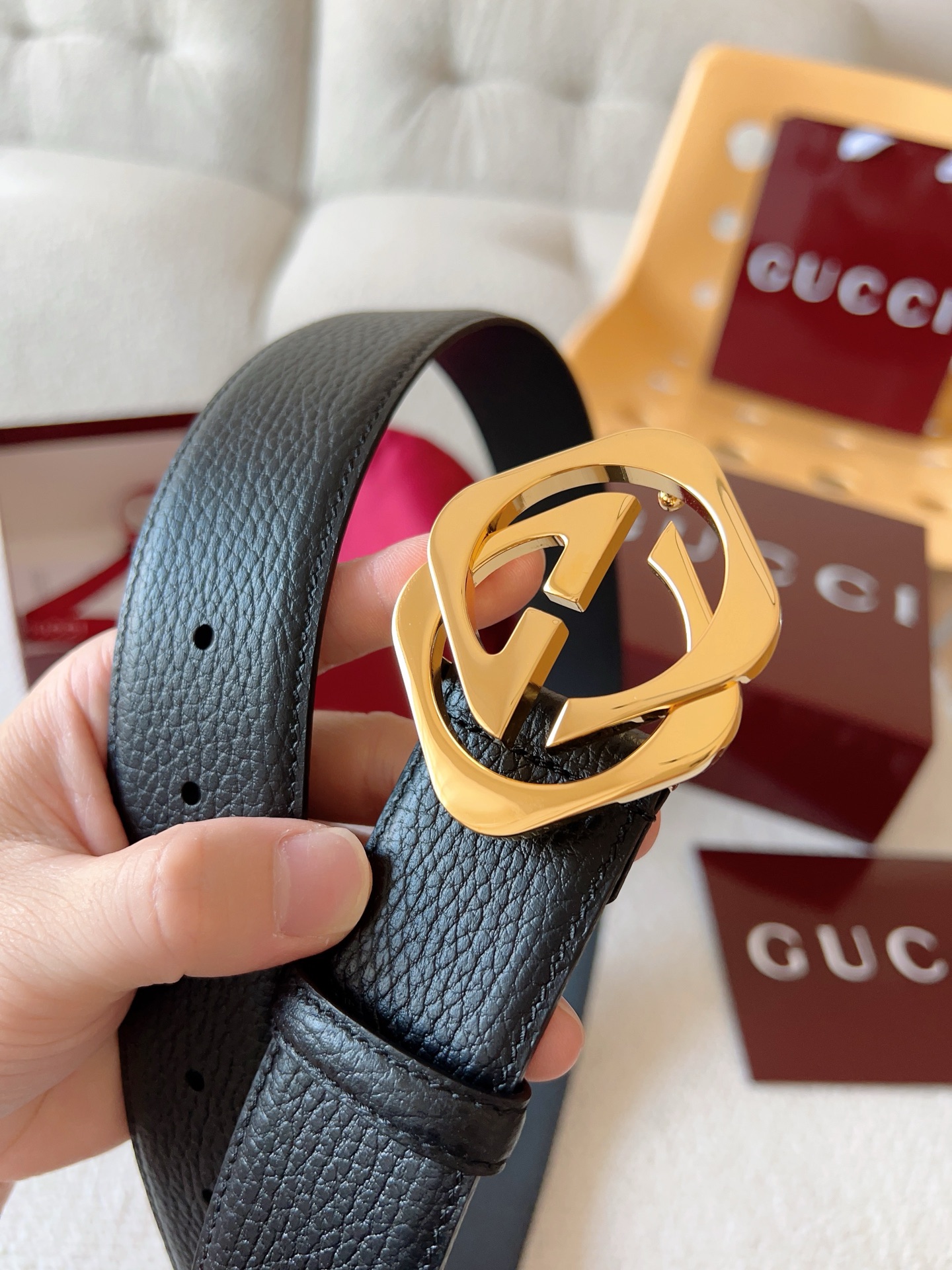 Gucci Leather Belt 13514-m