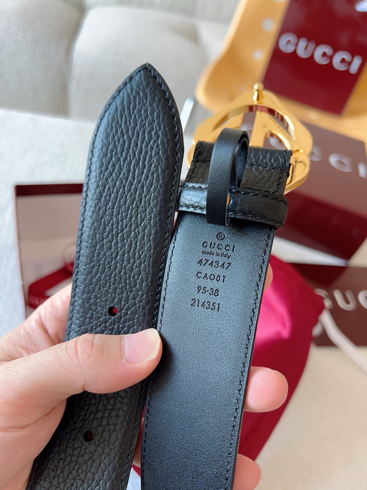 Gucci Leather Belt 13514-m