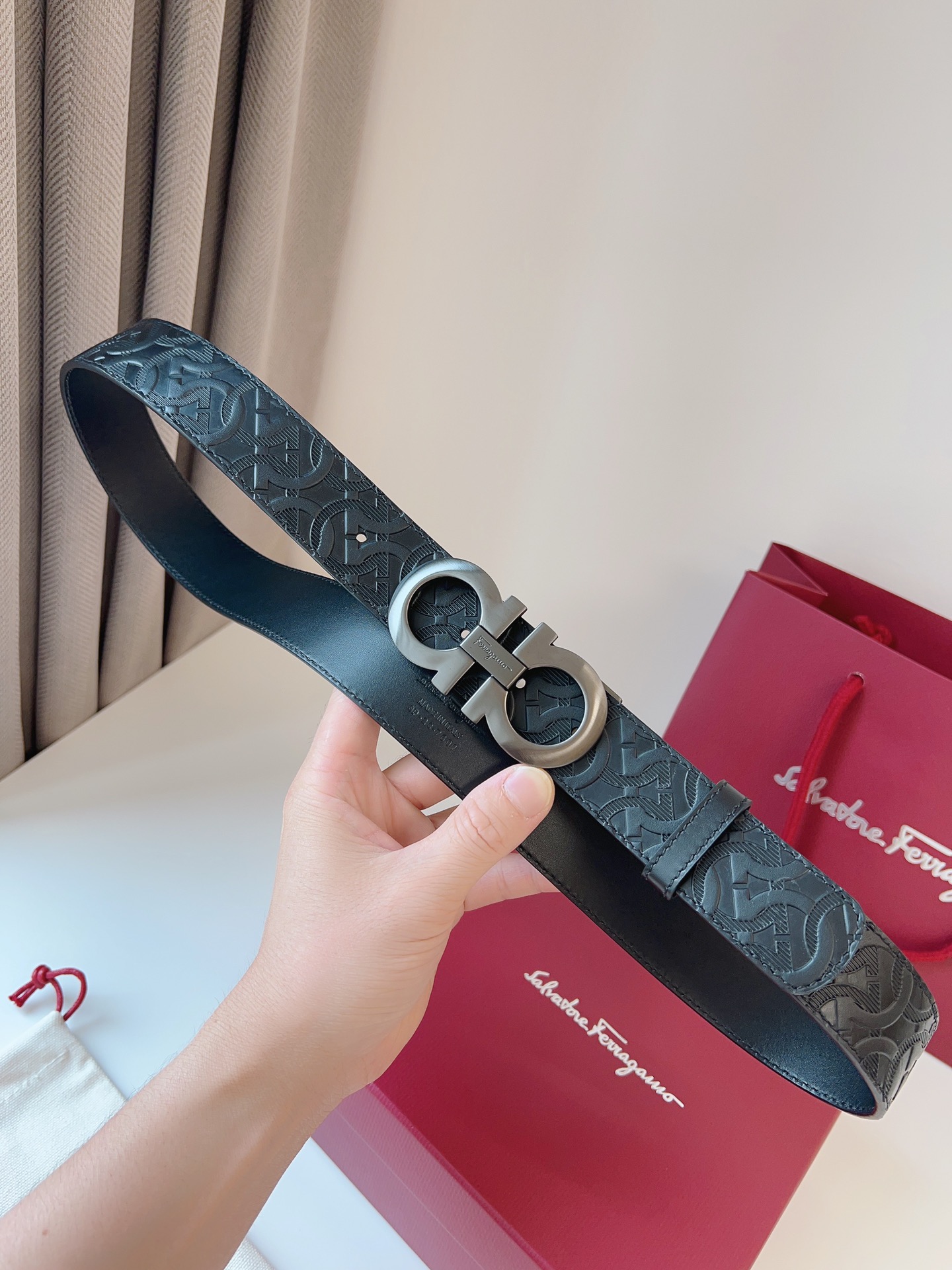 Salvatore Ferragamo Basic Belt Cow Leather M