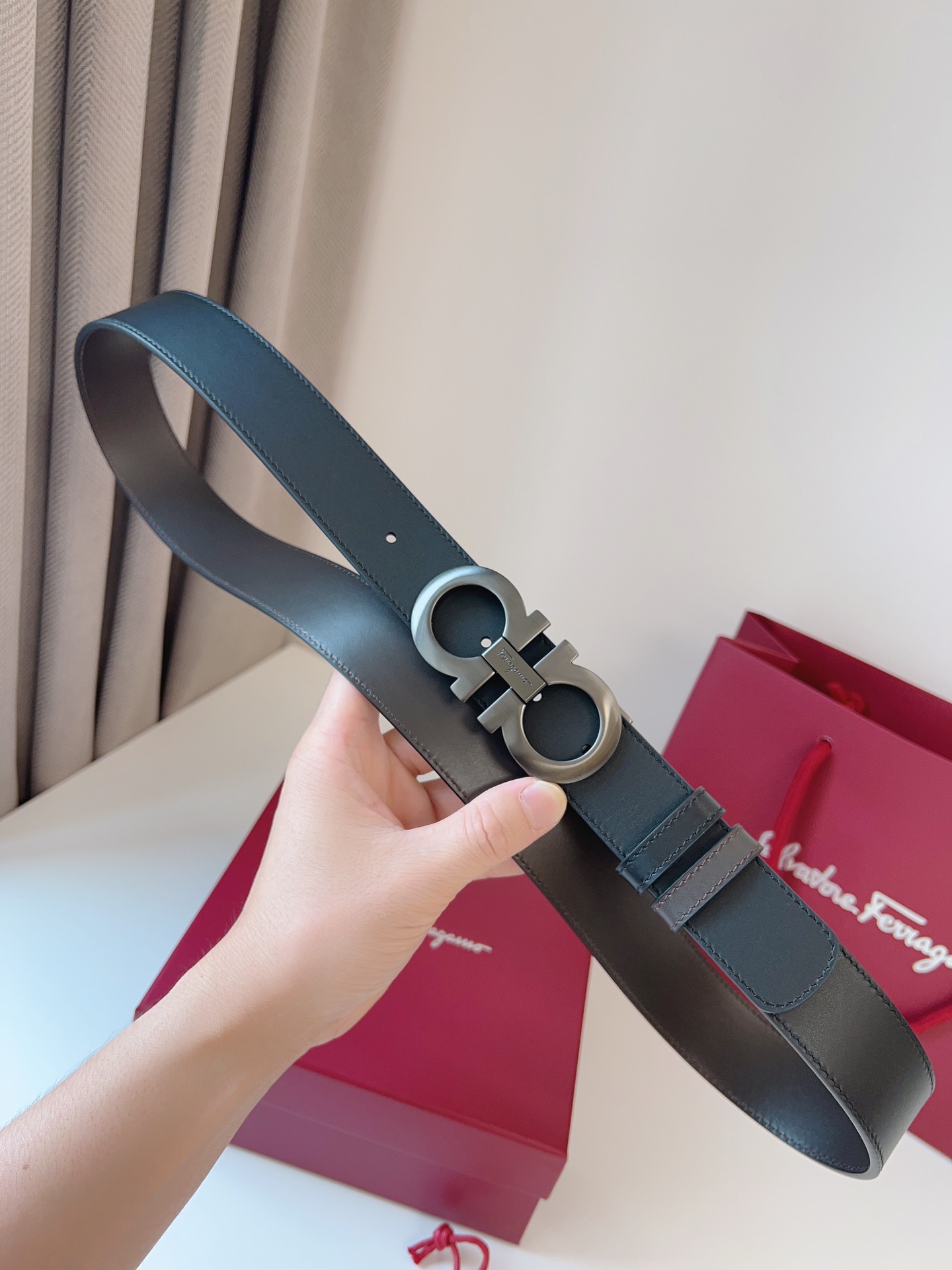 Salvatore Ferragamo Basic Belt Cow Leather M