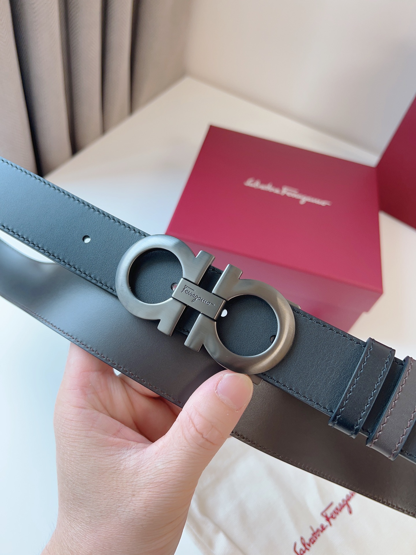 Salvatore Ferragamo Basic Belt Cow Leather M