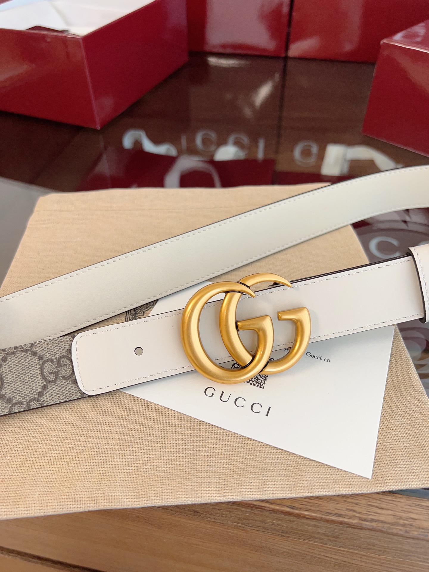 Gucci Basic Belt Cow Leather 13514-s-m-l
