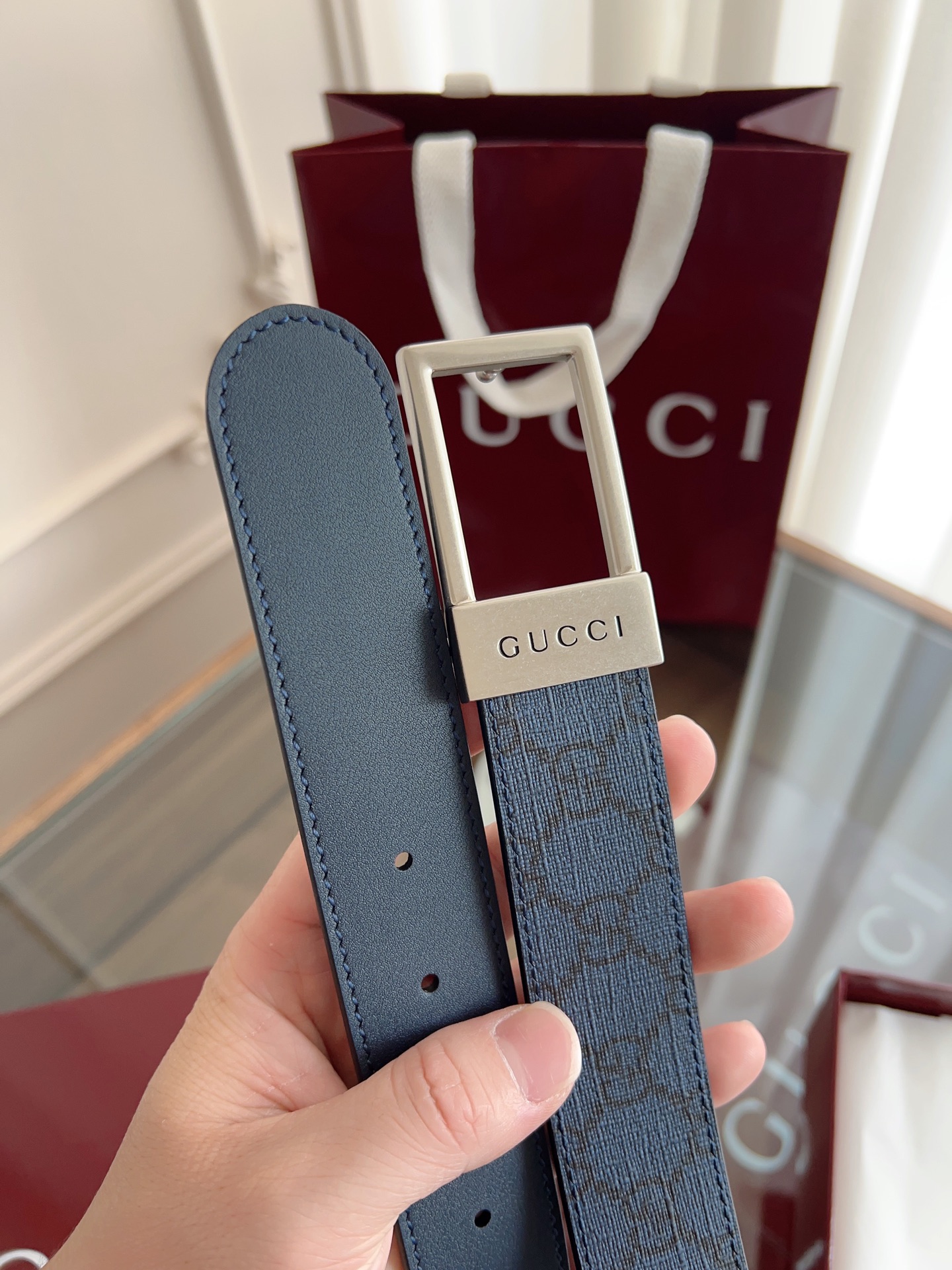 Gucci Male Basic Belt Canvas Black 13514