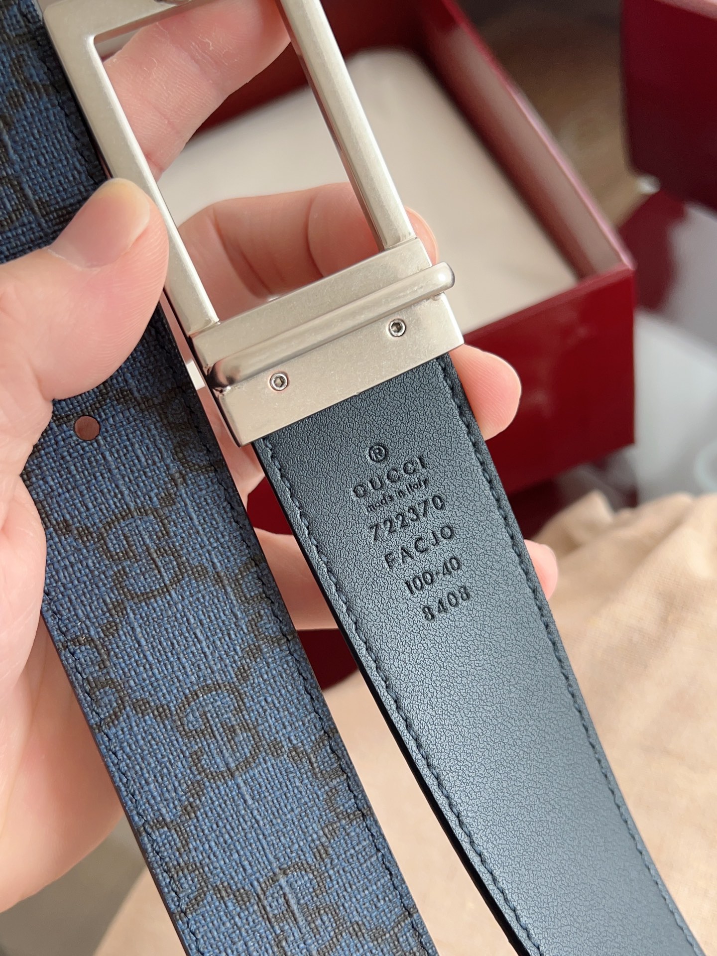 Gucci Male Basic Belt Canvas Black 13514