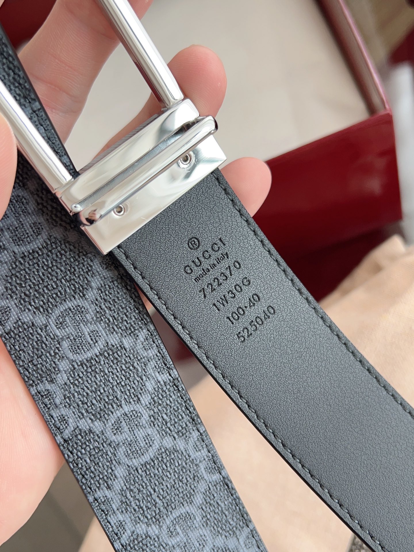 Gucci Male Basic Belt Canvas Black