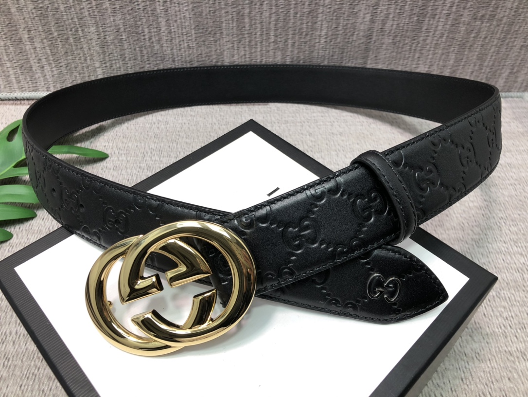 Gucci Basic Belt Top Grain Leather L