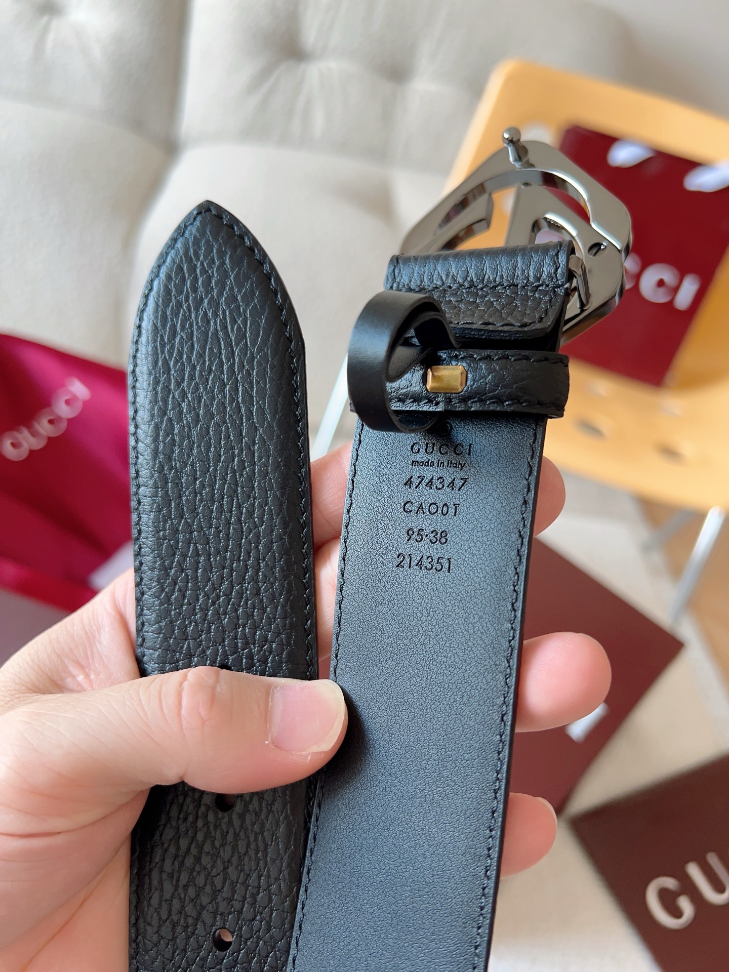 Gucci Leather Belt 13514-m