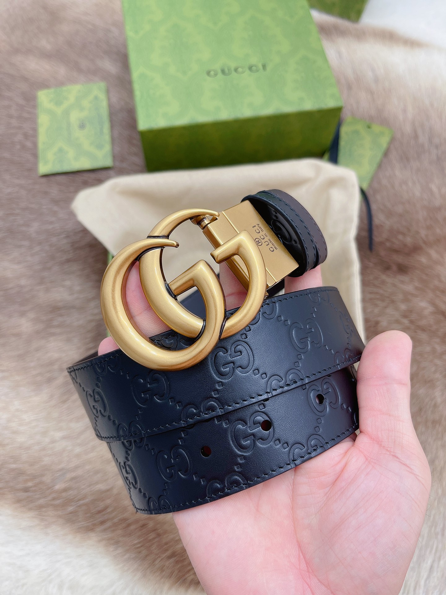 Gucci Basic Belt Cow Leather 13514-m