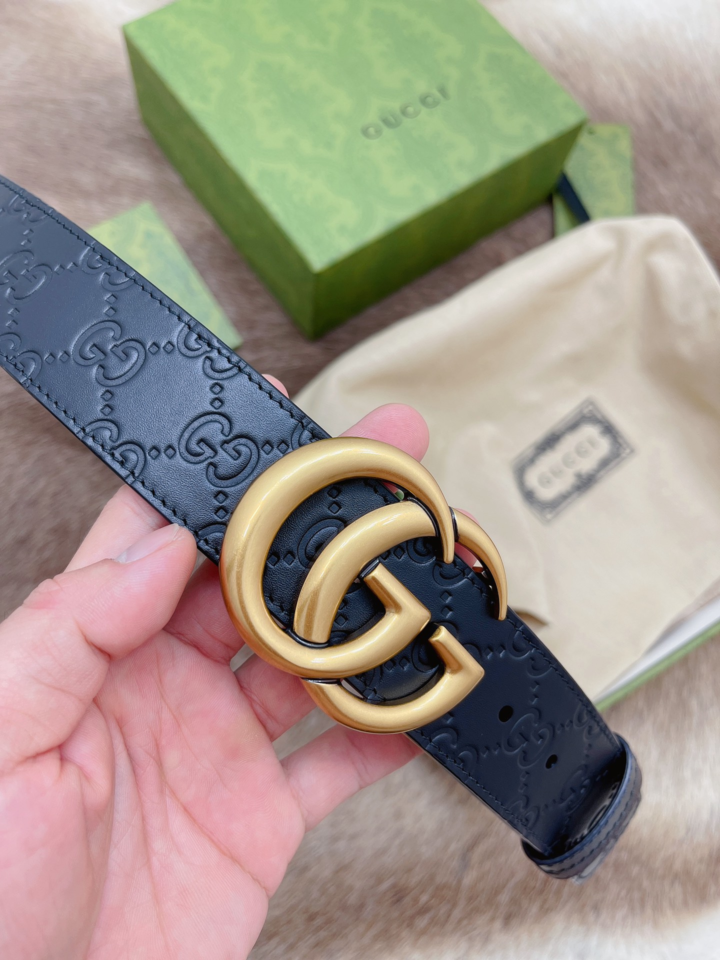 Gucci Basic Belt Cow Leather 13514-m