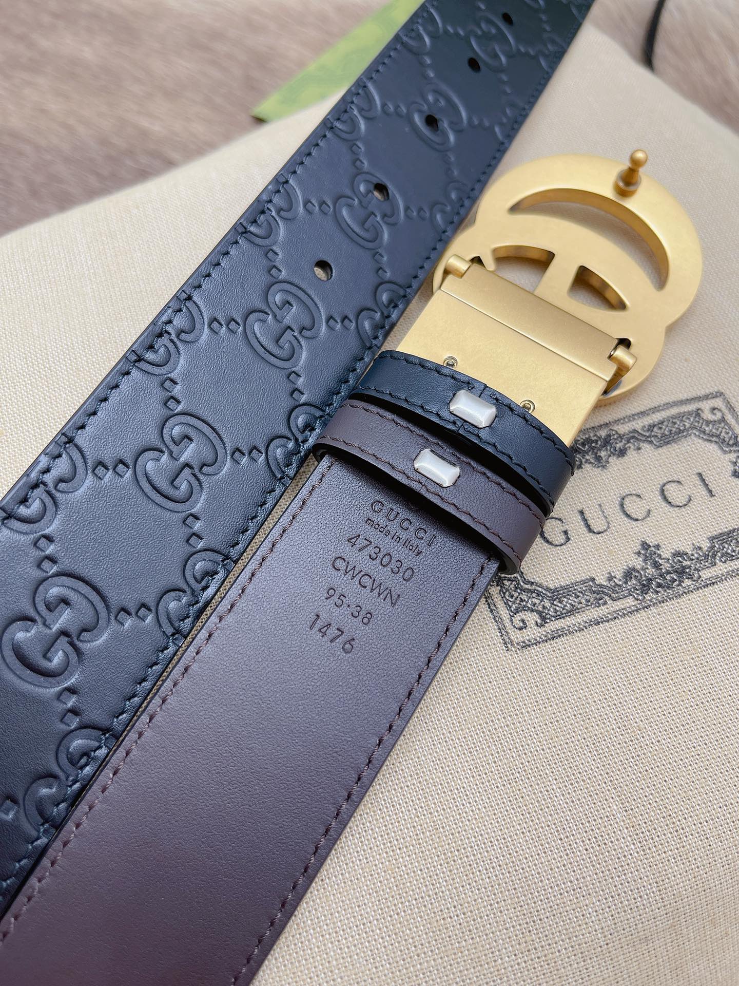 Gucci Basic Belt Cow Leather 13514-m