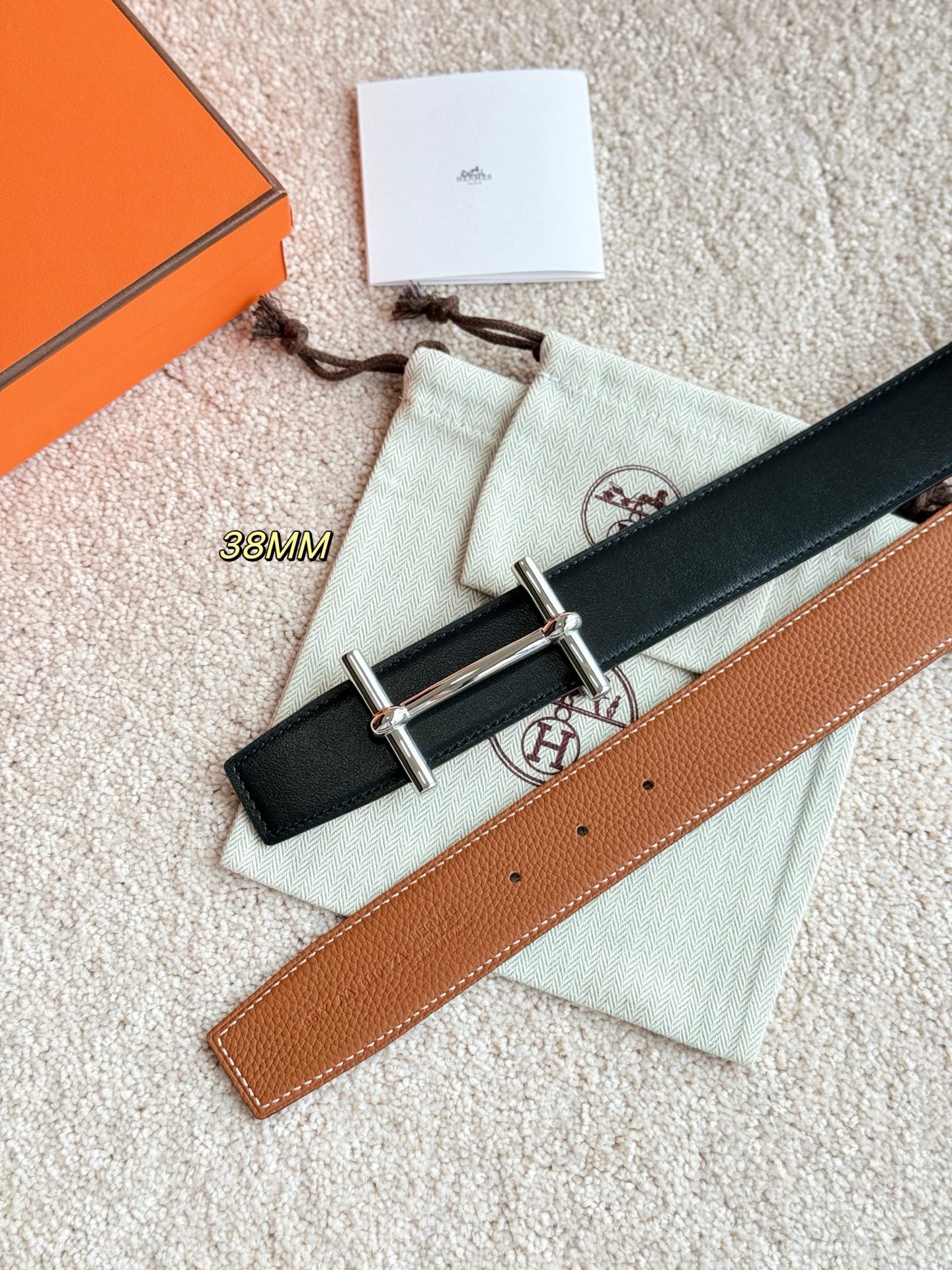 Hermès Male Basic Belt 38mm