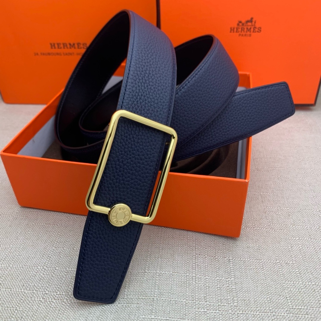 Hermès Basic Belt Top Grain Leather 38cm