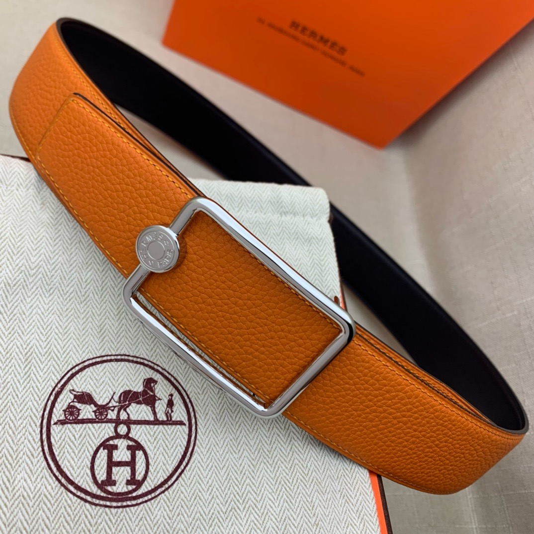 Hermès Basic Belt Top Grain Leather 38cm