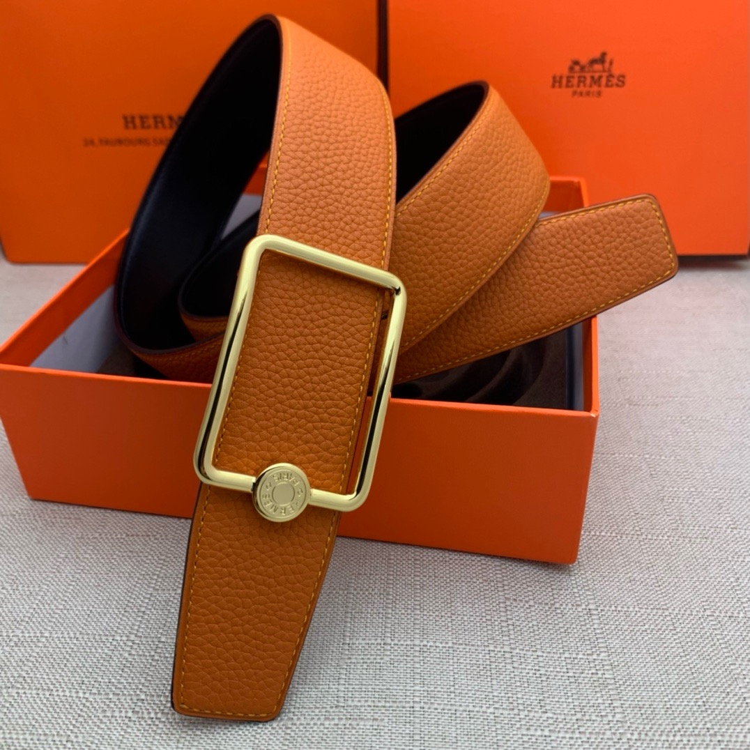 Hermès Basic Belt Top Grain Leather 38cm