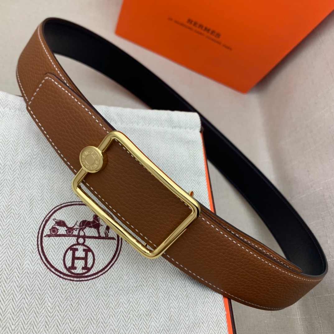 Hermès Basic Belt Top Grain Leather 38cm