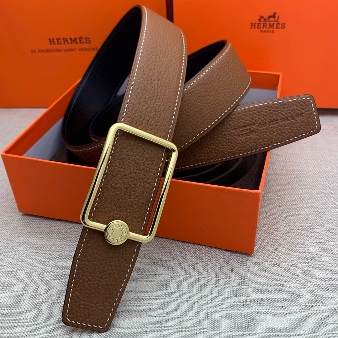 Hermès Basic Belt Top Grain Leather 38cm