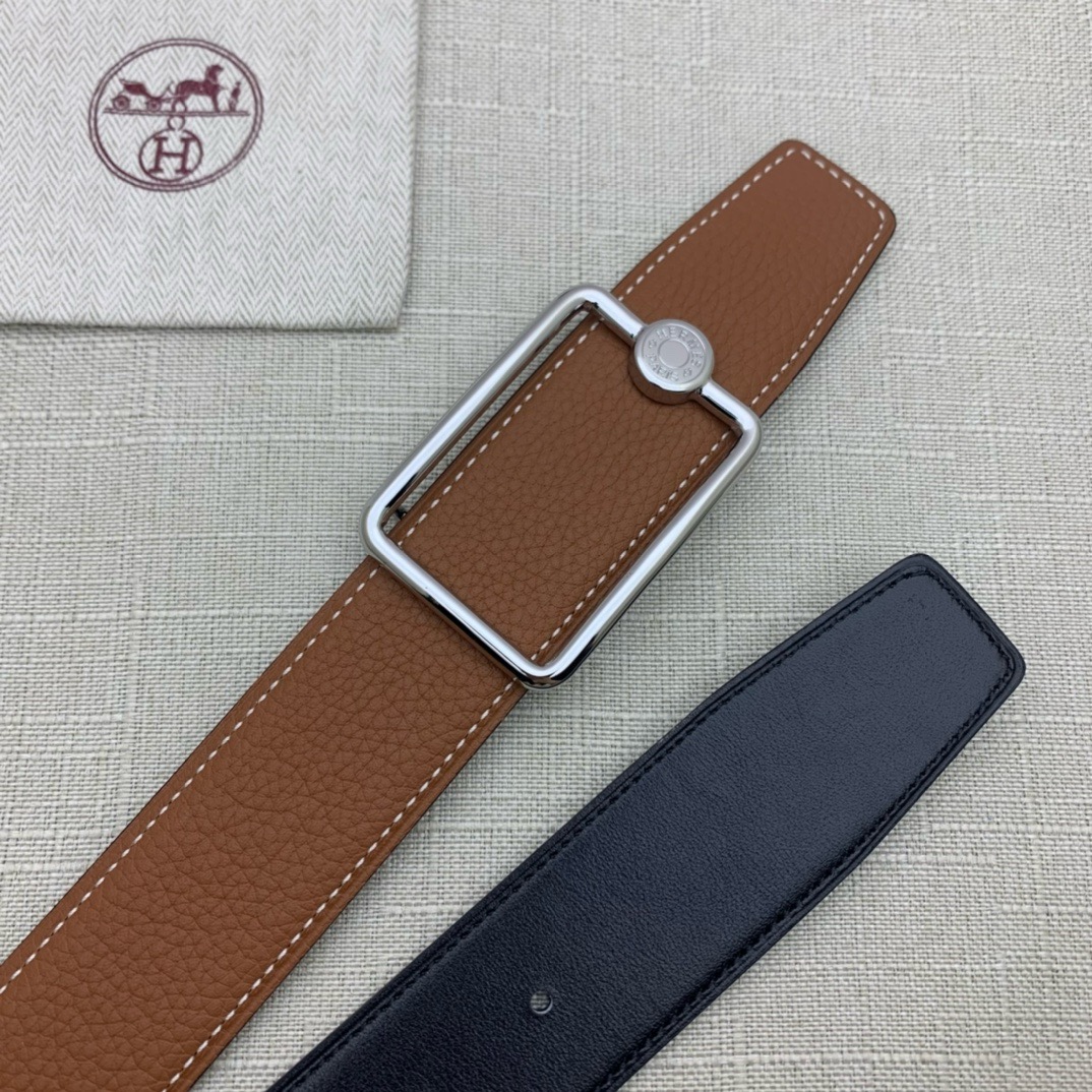 Hermès Basic Belt Top Grain Leather 38cm