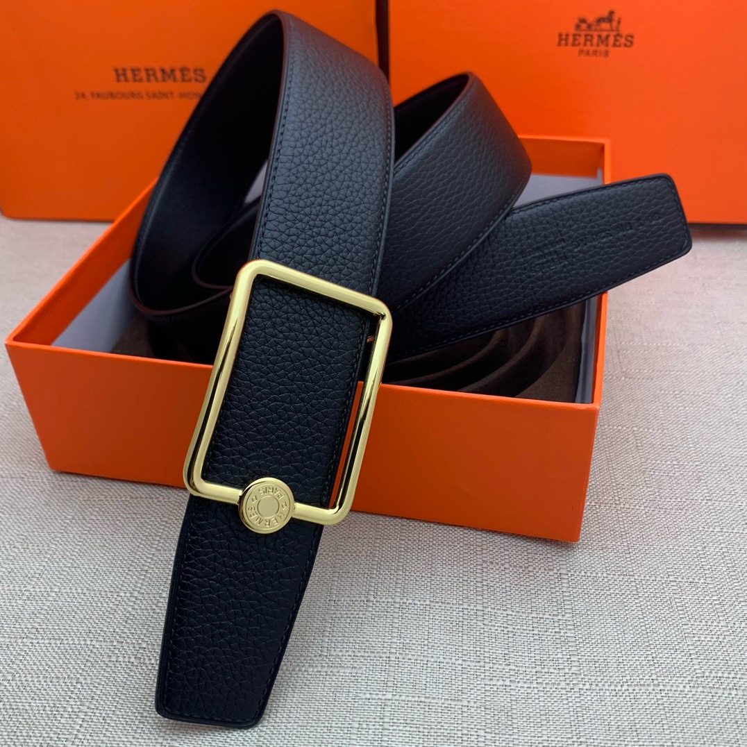Hermès Basic Belt Top Grain Leather 38cm