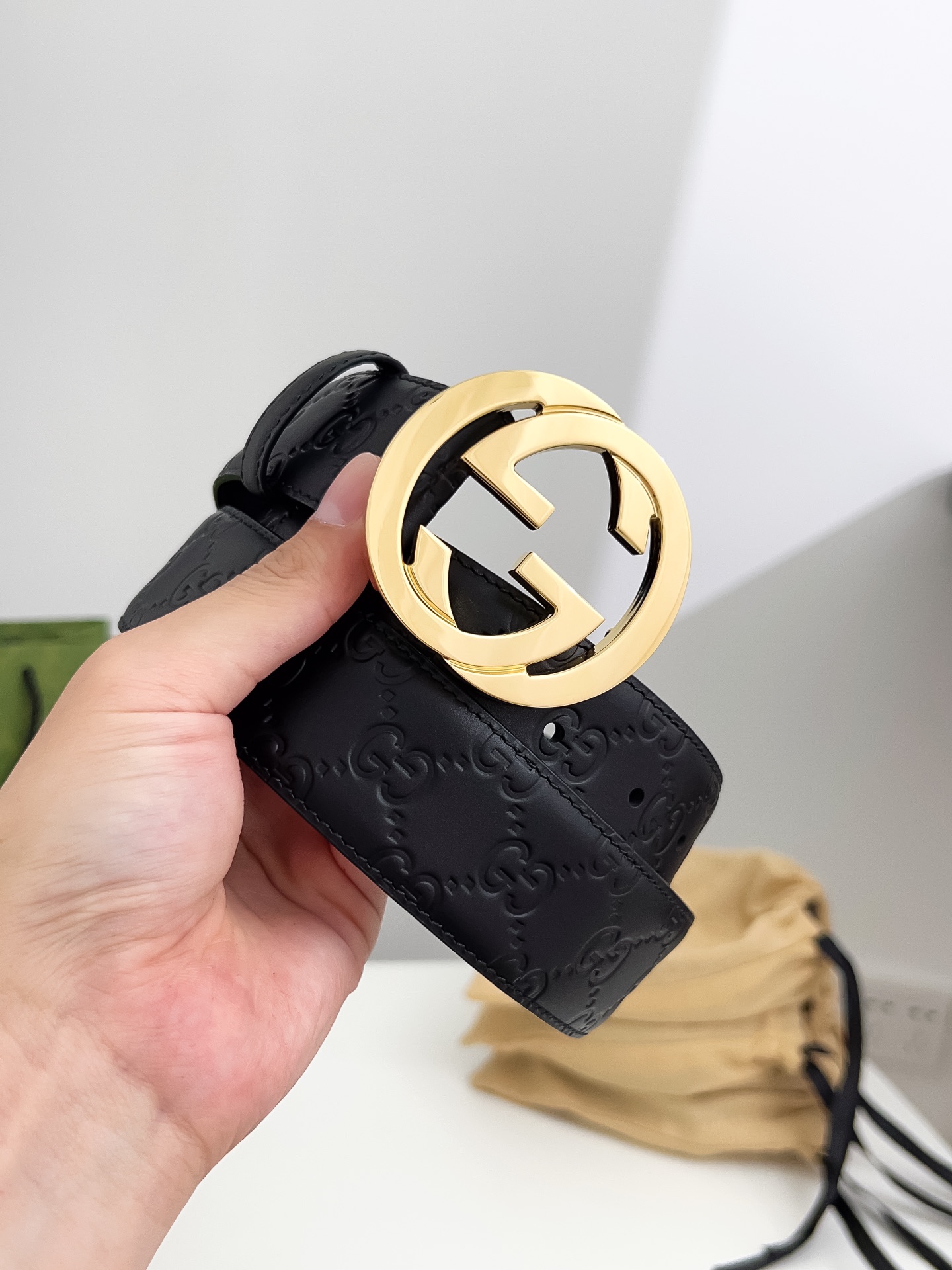 Gucci Basic Belt Silver 125cm-13514