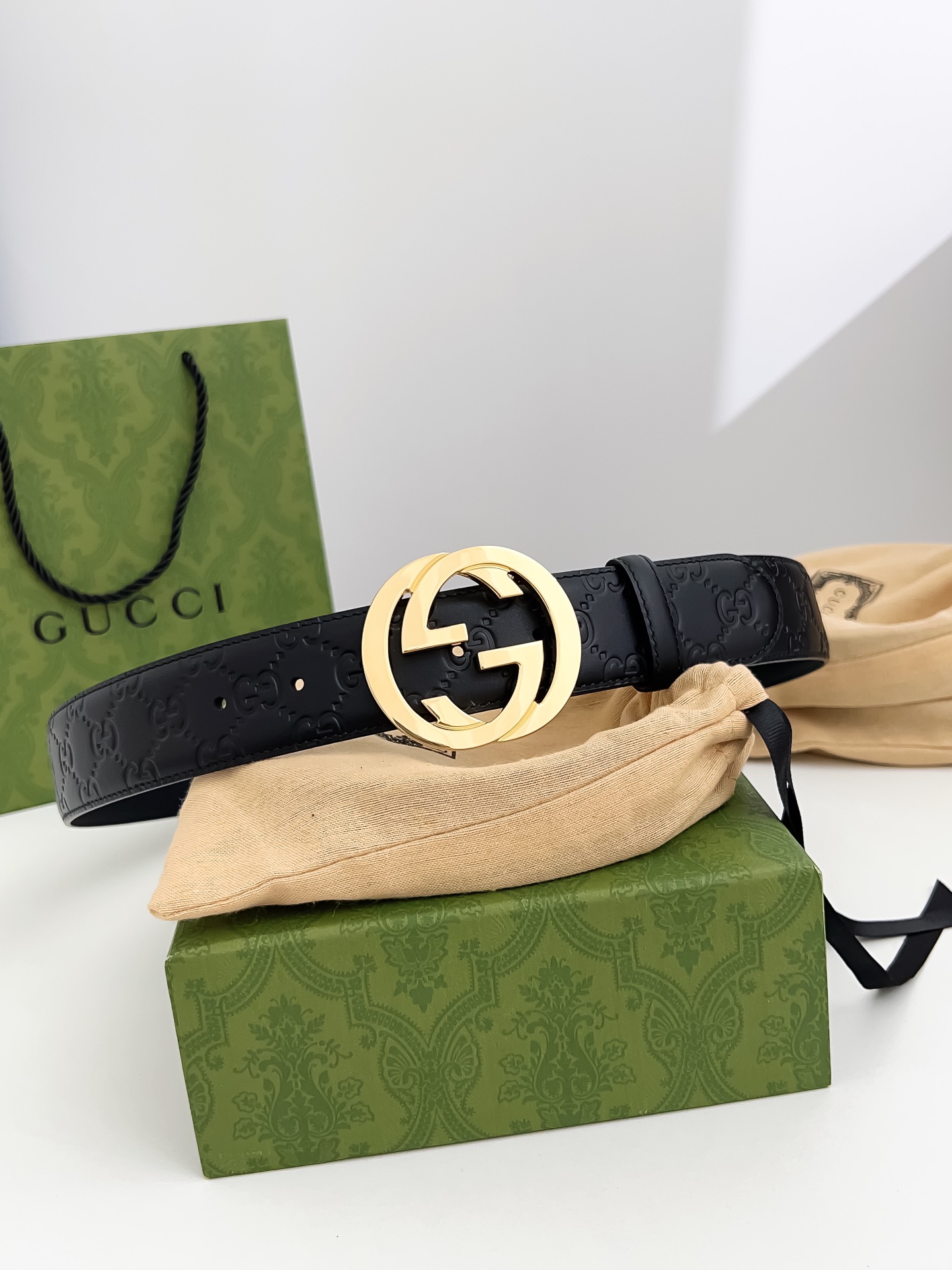 Gucci Basic Belt Silver 125cm-13514