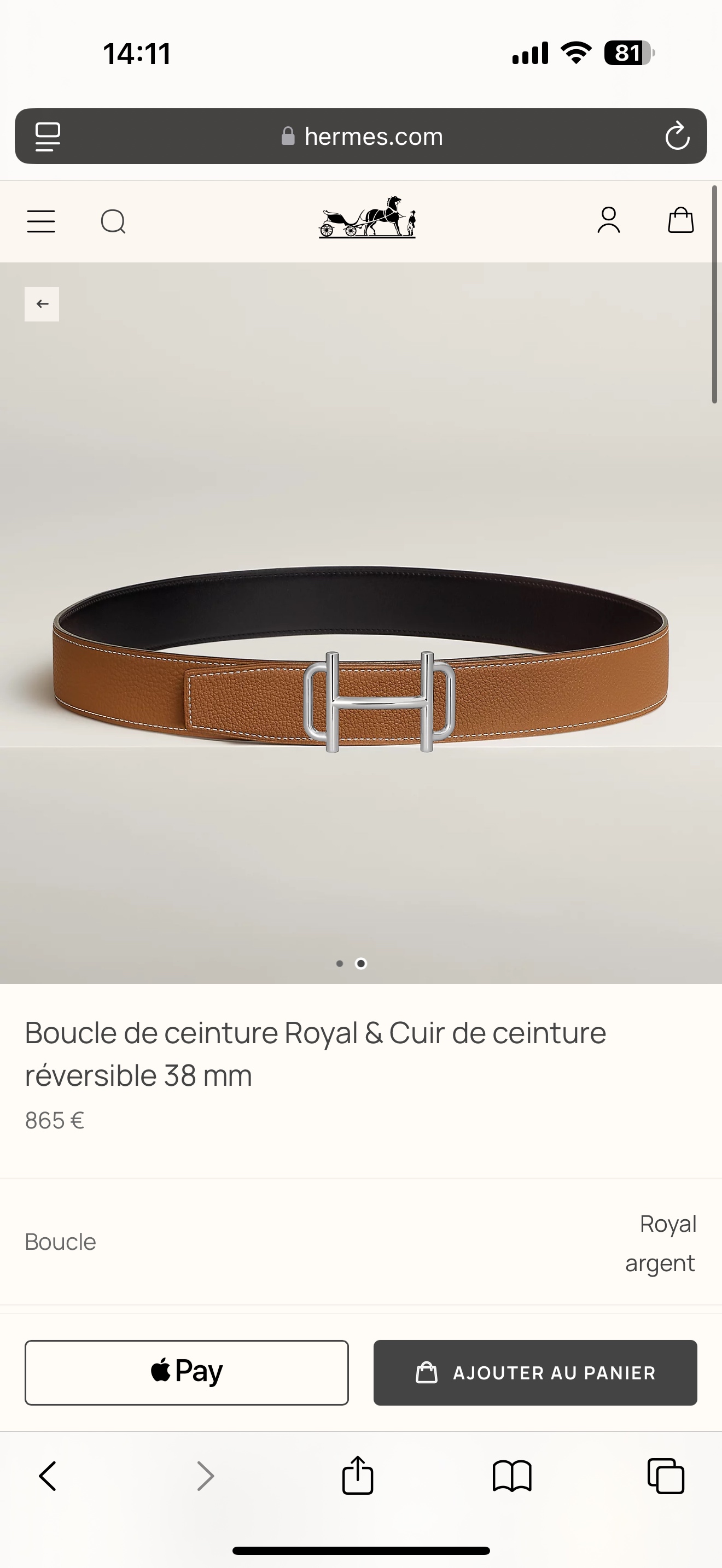 Male Basic Belt 38mm