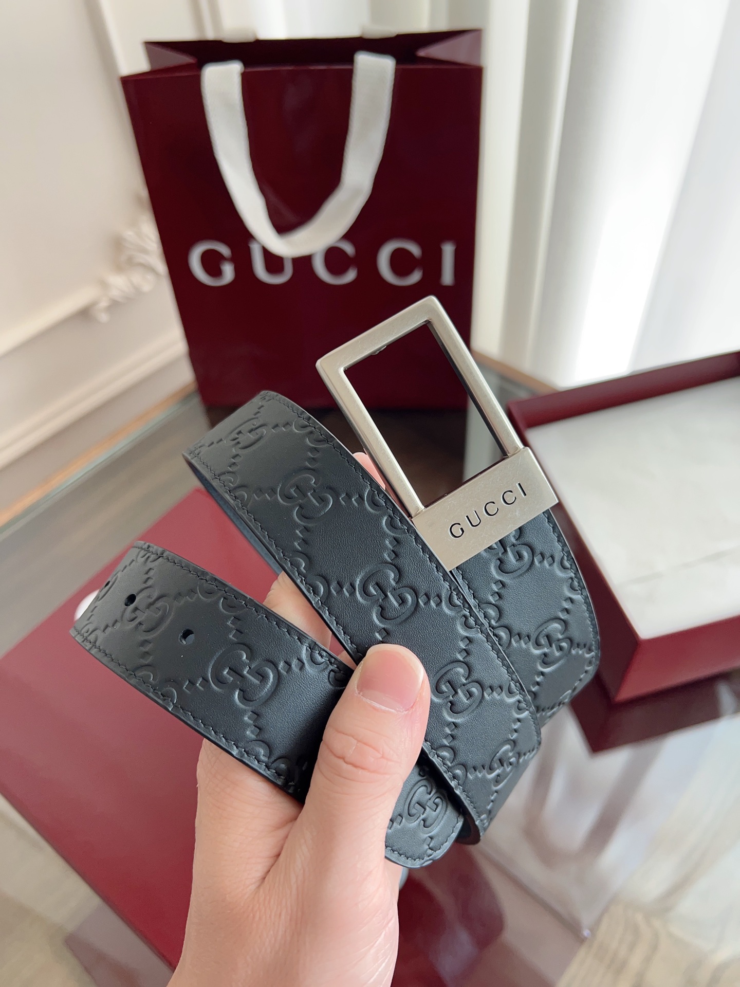 Gucci Male Basic Belt Black 13514