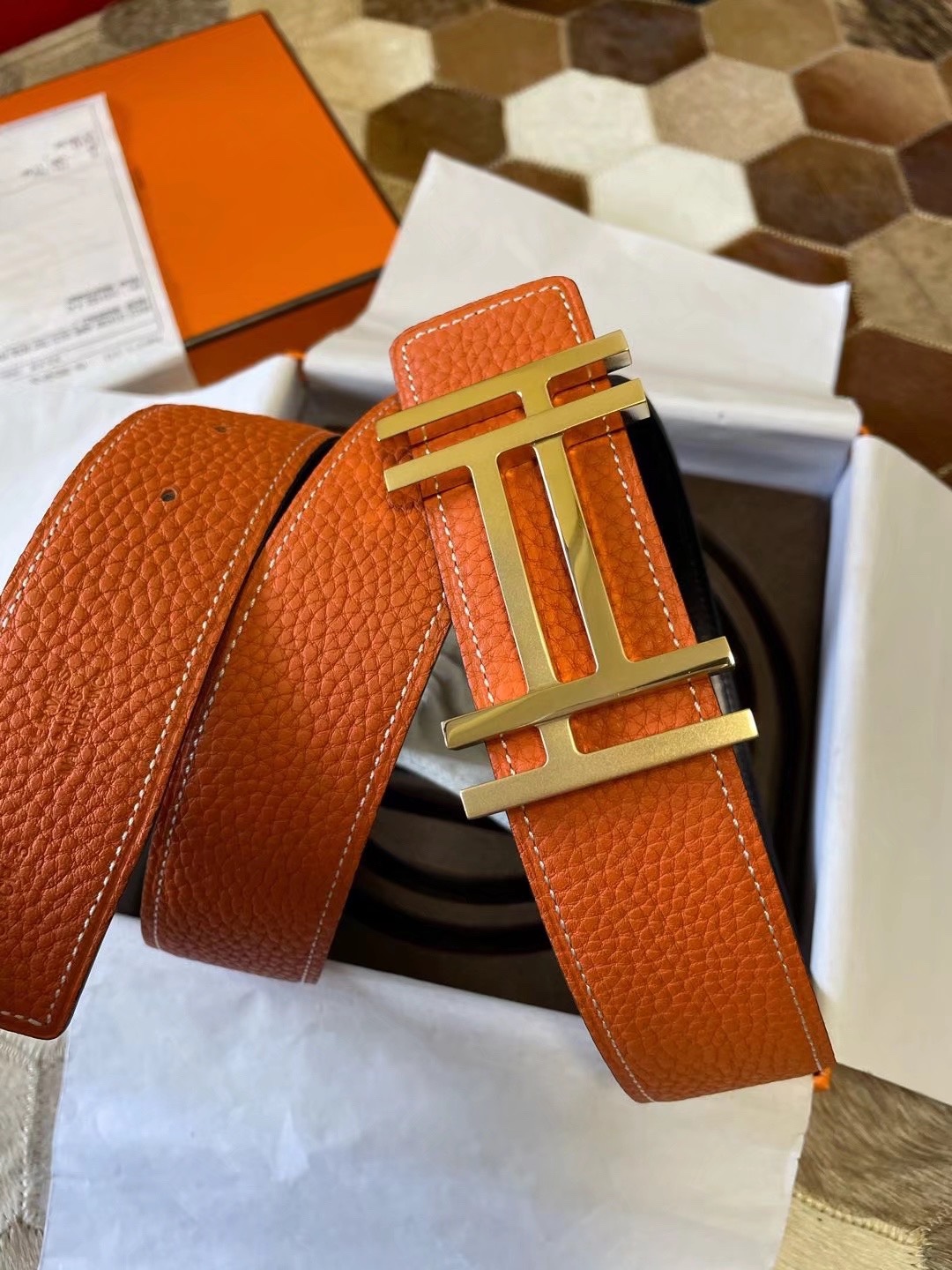 Hermès Male Basic Belt S-m