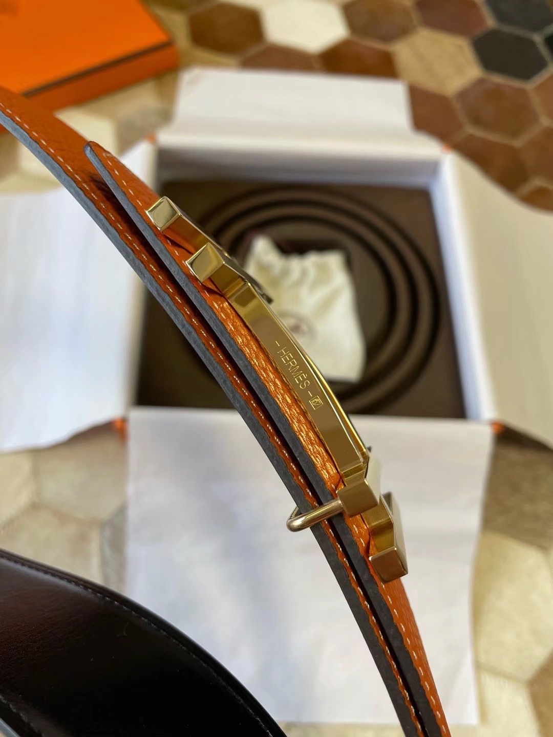 Hermès Male Basic Belt S-m