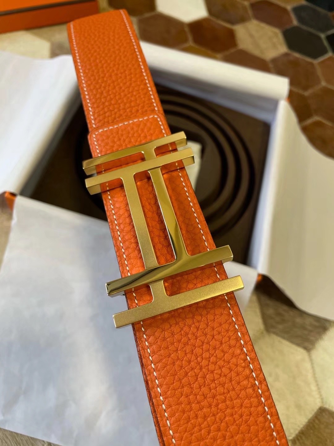 Hermès Male Basic Belt S-m