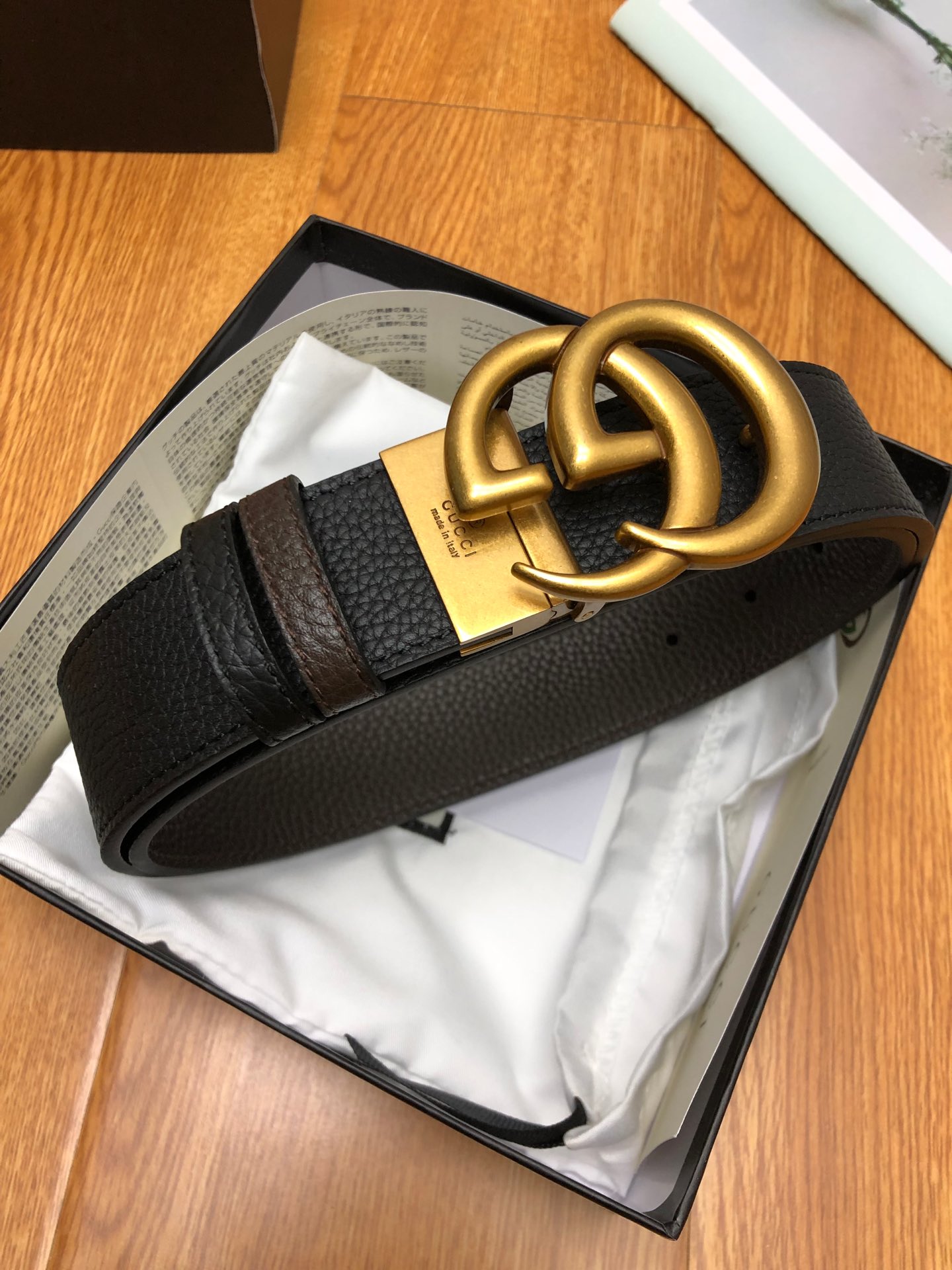 Gucci Basic Belt Top Grain Leather