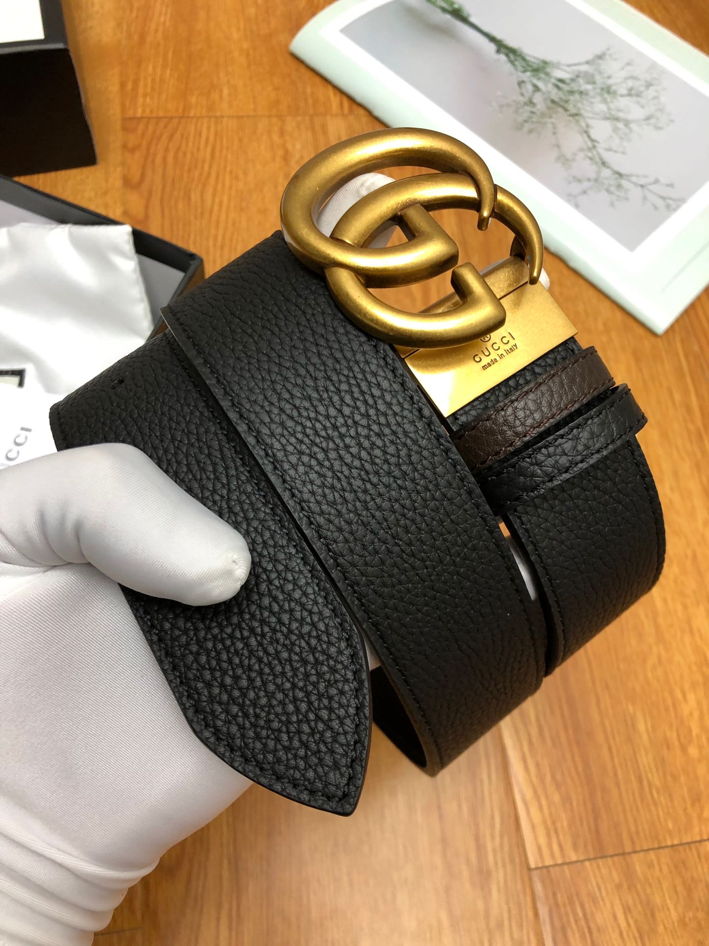 Gucci Basic Belt Top Grain Leather