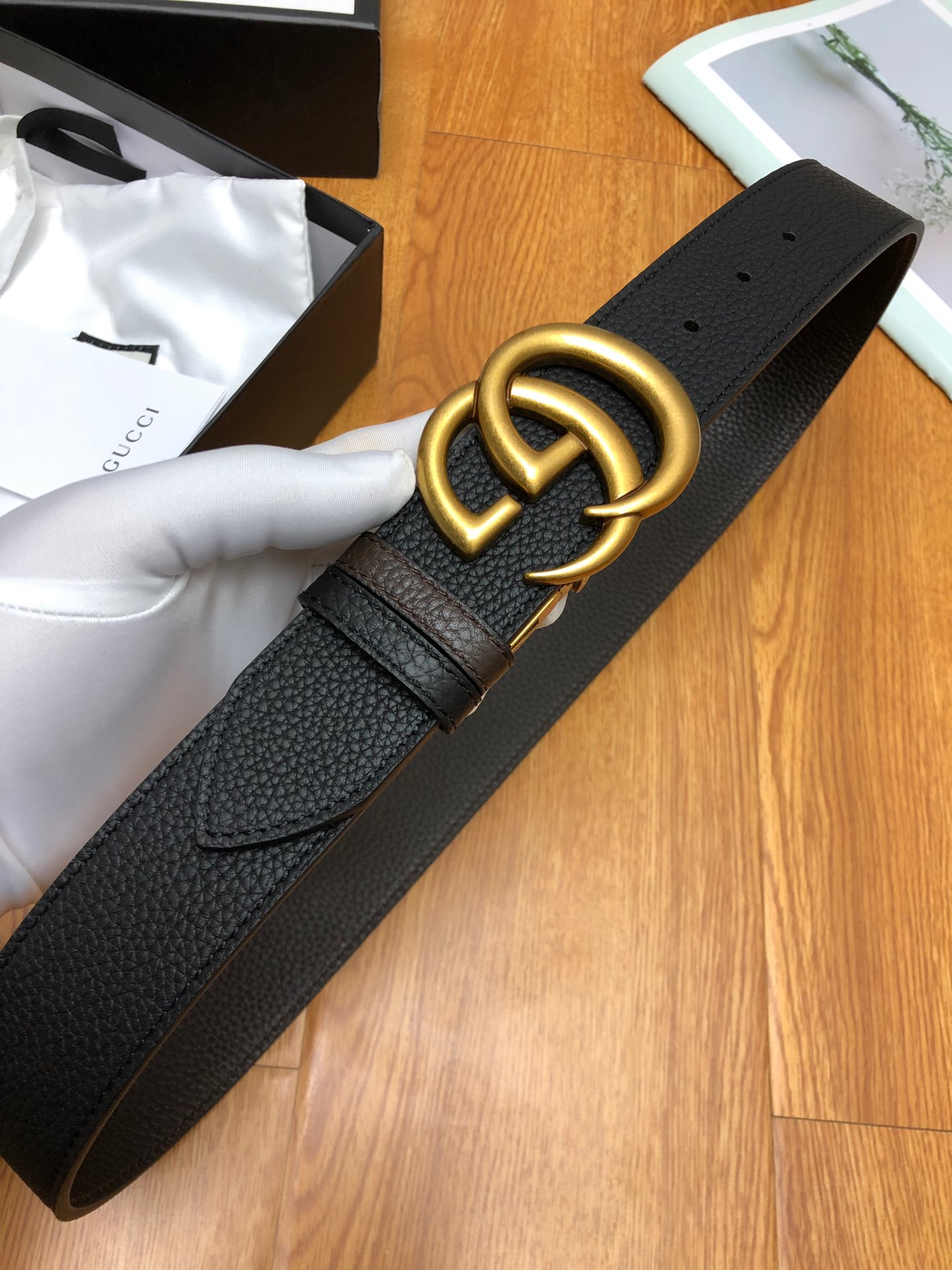 Gucci Basic Belt Top Grain Leather